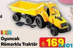 GÜÇLÜ OYUNCAK RÖMORKLU TRAKTÖR GÜÇLÜ OYUNCAK RÖMORKLU TRAKTÖR